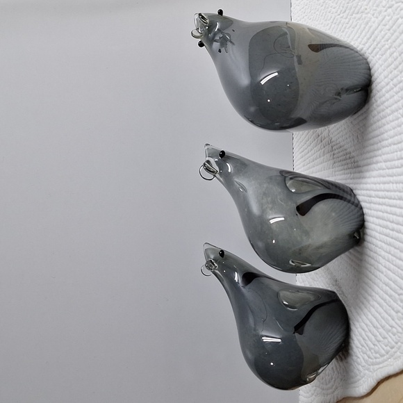 #AED Set of 3 Hollow glass animals figures - Picture 2 of 8